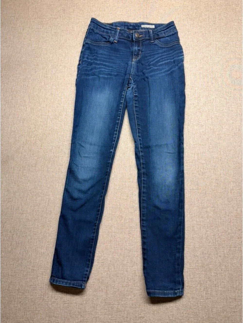 Polo Ralph Lauren Girls Skinny Jeans Dark Wash Stretch Denim Size 14